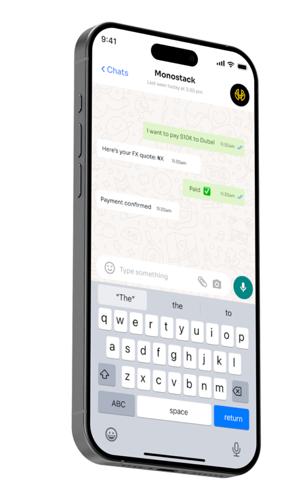 monostack whatsapp iphone